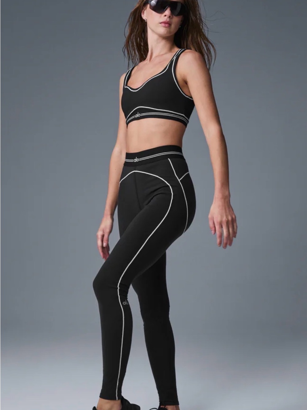 Alo Yoga Airbrush High-Waist Heart Throb Legging Size Small New Without Tag